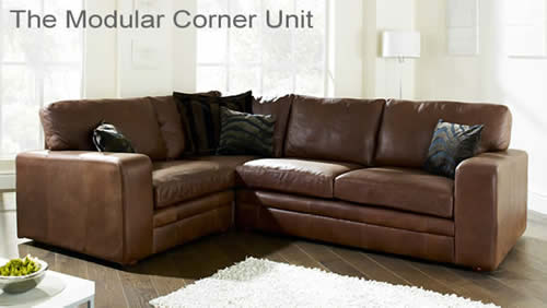 The Kubik Aniline Leather Sofa