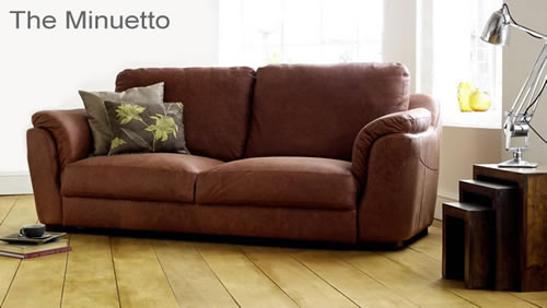 The Minuetto Aniline Leather Sofa