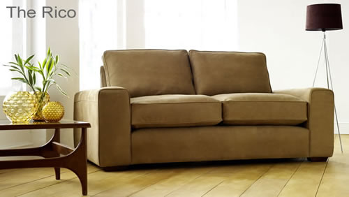 The Rico Aniline Leather Sofa